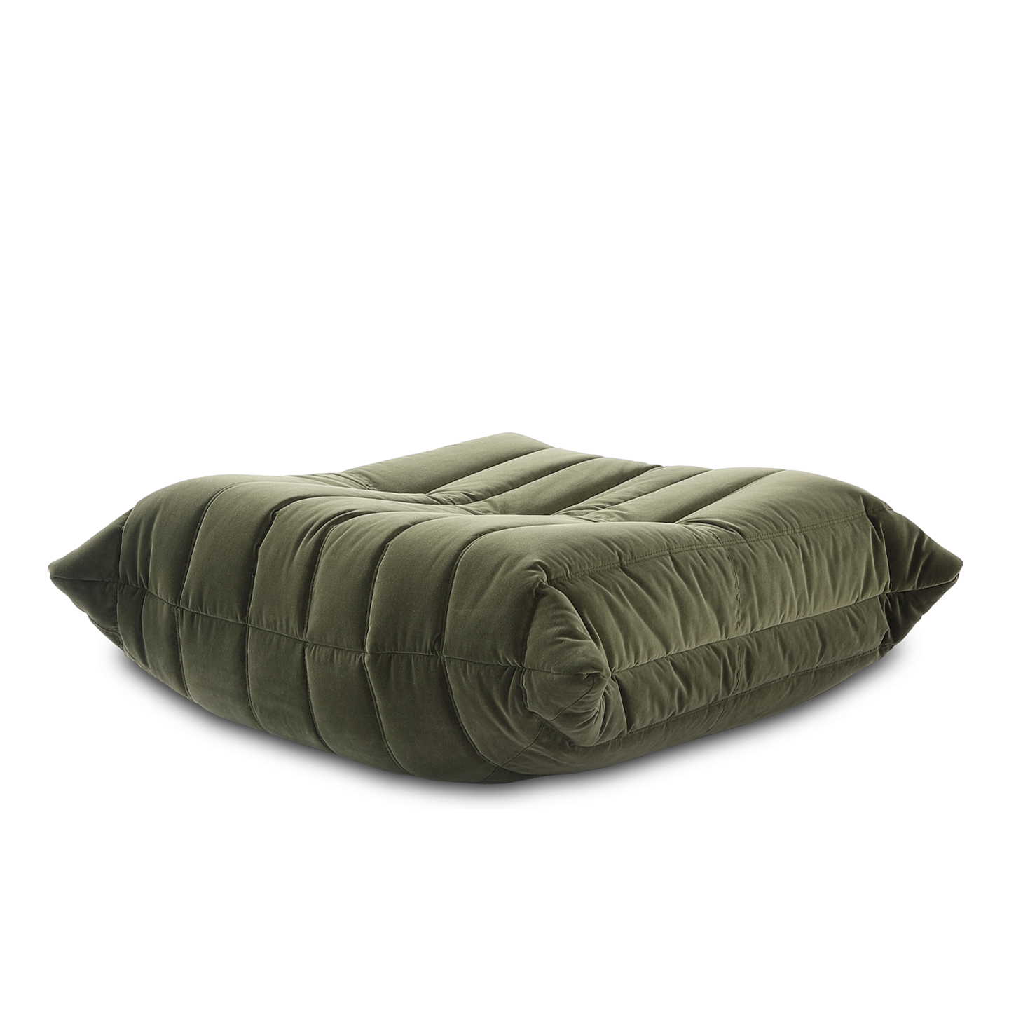 Hermosa Soffa Olive Sammet Footstool