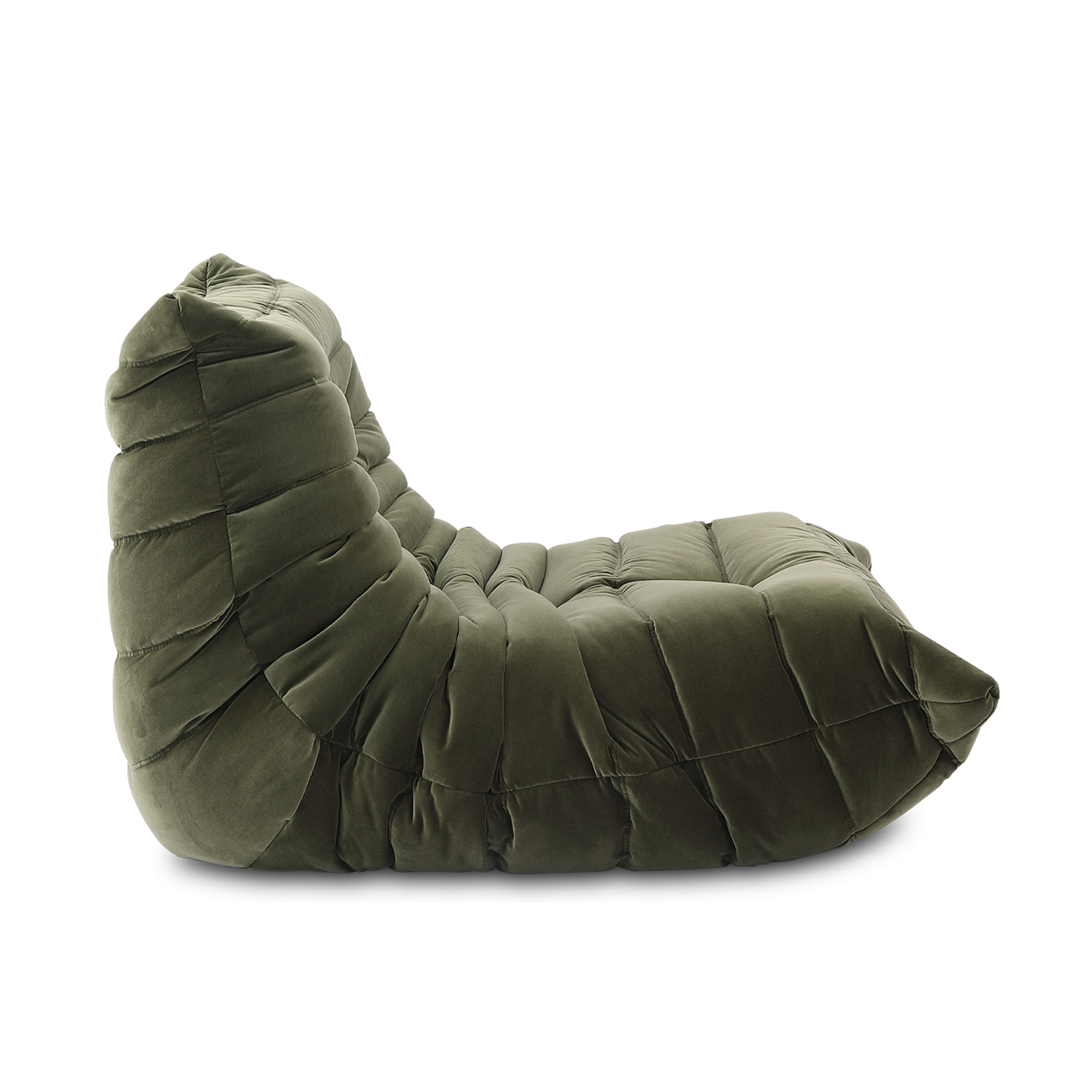 Hermosa Soffa Olive Sammet 1-sits