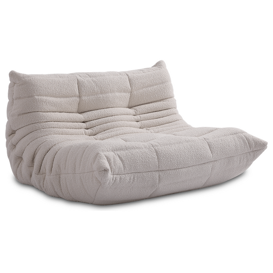 Hermosa Soffa Cream Teddy 2-sits