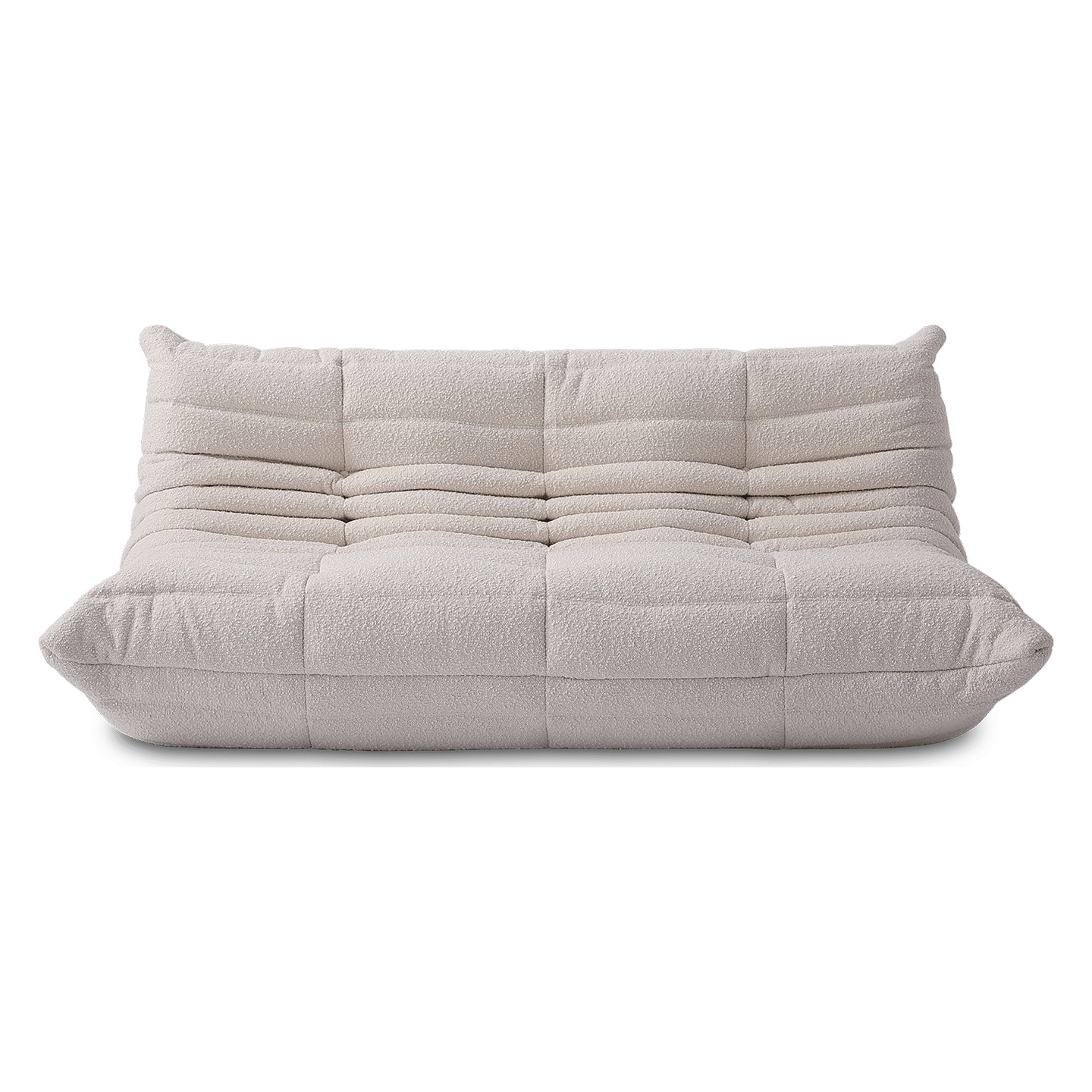 Hermosa Soffa Cream Teddy 3-sits