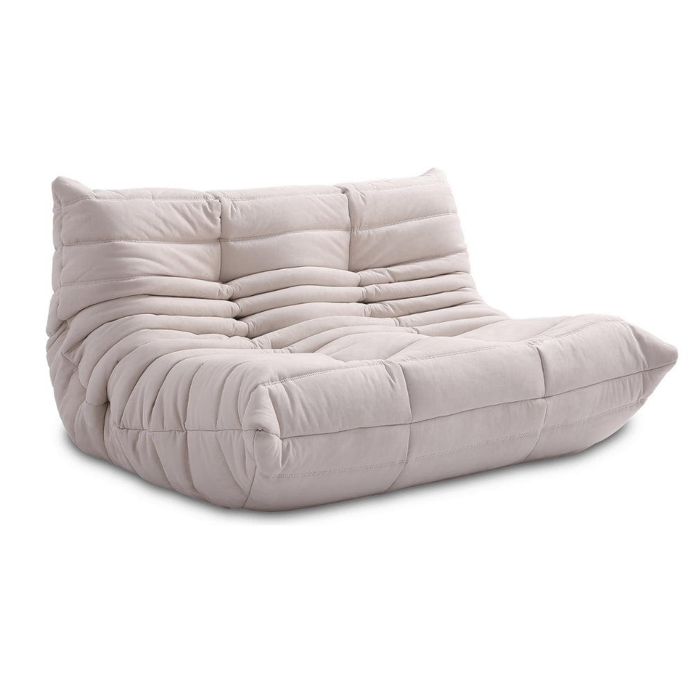 TOGO Alcantara Soffa 2-Sits Cremé