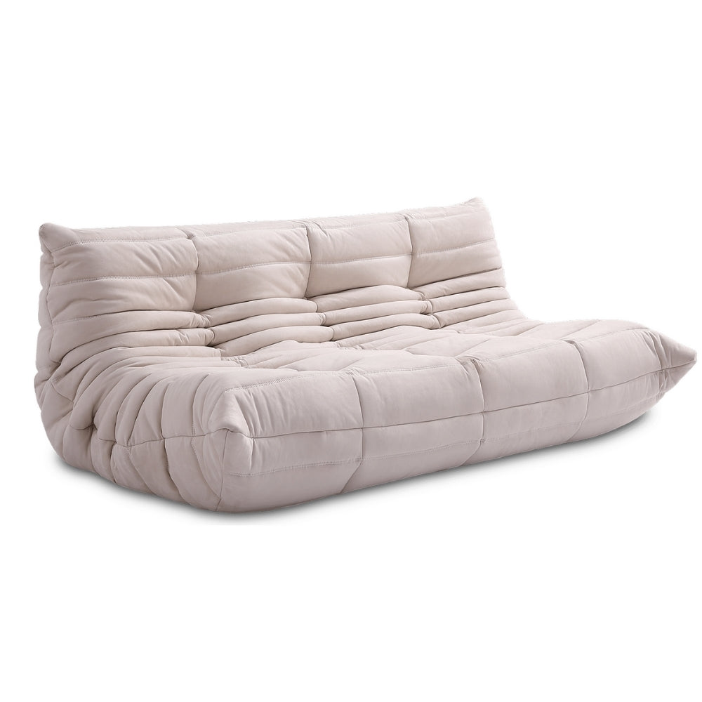 TOGO Alcantara Soffa 3-Sits Cremé