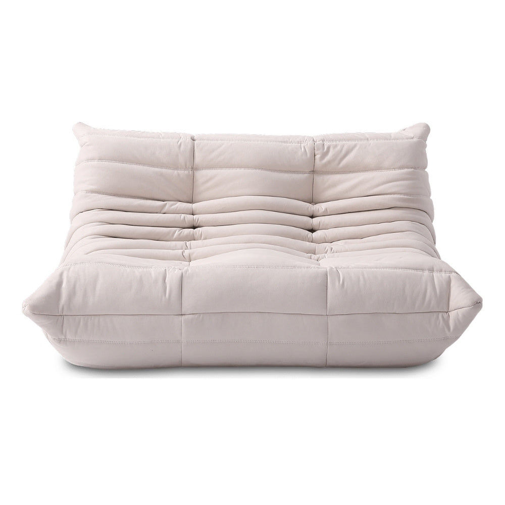 TOGO Alcantara Soffa 2-Sits Cremé