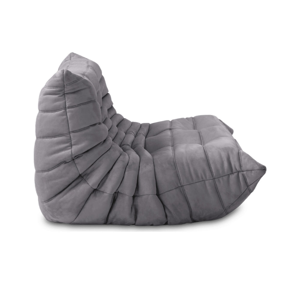 TOGO Alcantara Soffa 2-Sits Askgrå