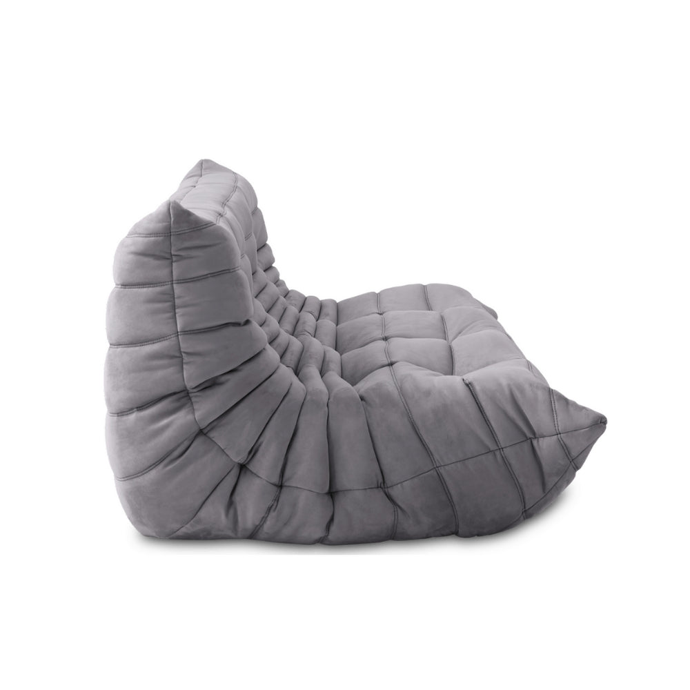 TOGO Alcantara Soffa 3-Sits Askgrå