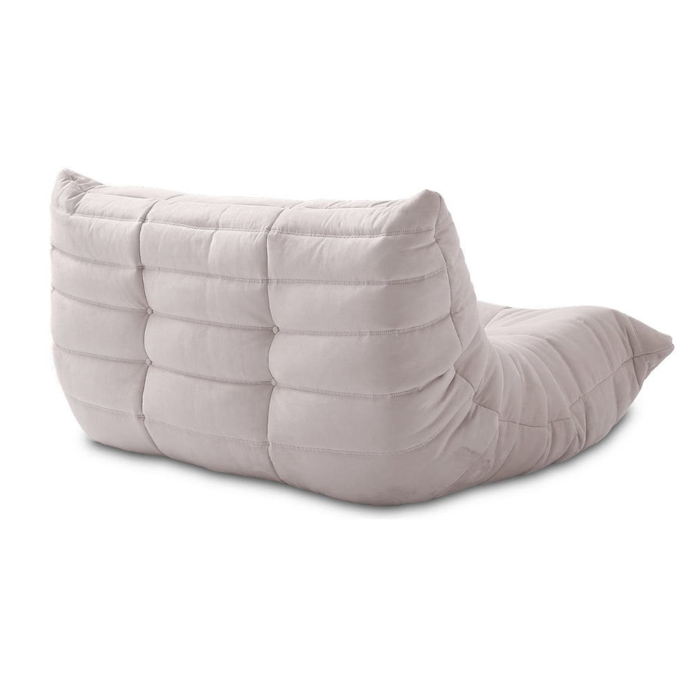 TOGO Alcantara Soffa 2-Sits Cremé