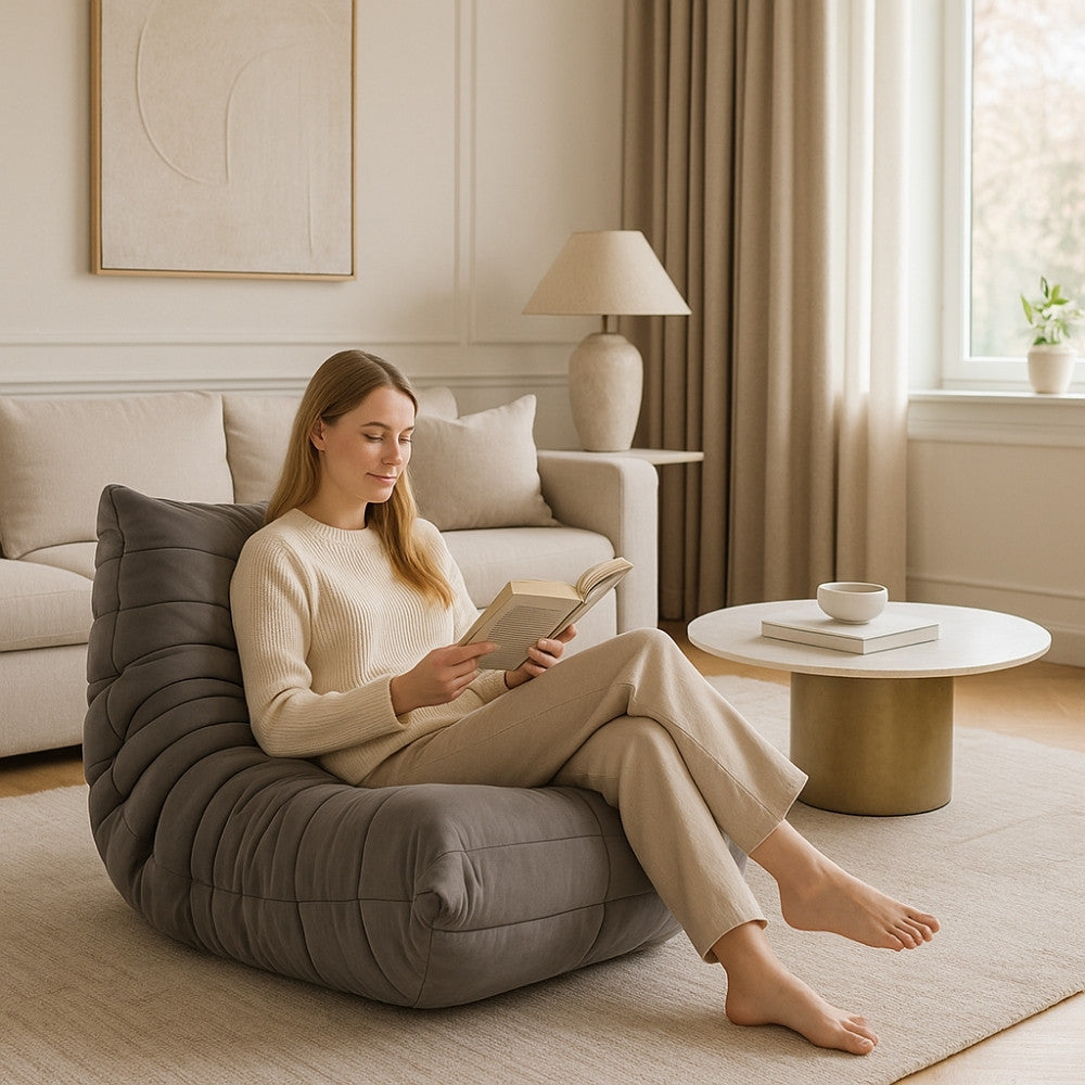 TOGO Alcantara Fåtölj Askgrå